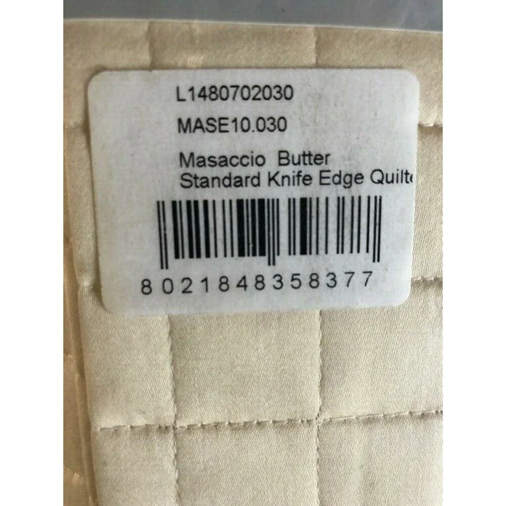 Signoria Firenze Quilted Pillow Sham Standard Masaccio Butter Made In Italy